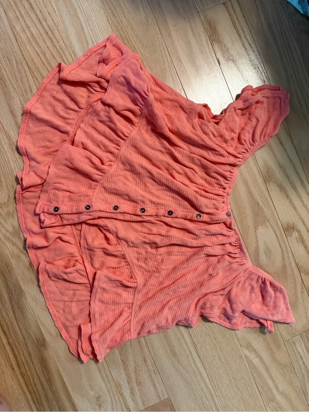 We the Free (Free People) Women's Coral Ruffle Button-Front Top